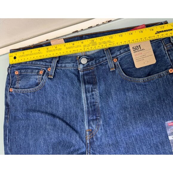 Levis 501 Original Fit Jeans Mens 34x30 Straight Leg Button Fly 100% Cotton NWT - Picture 8 of 15